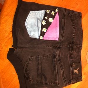Hand painted American eagle shorts